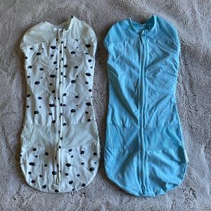 Set of 2 Happiest Baby Sleepea 5 second Swaddles - size Large